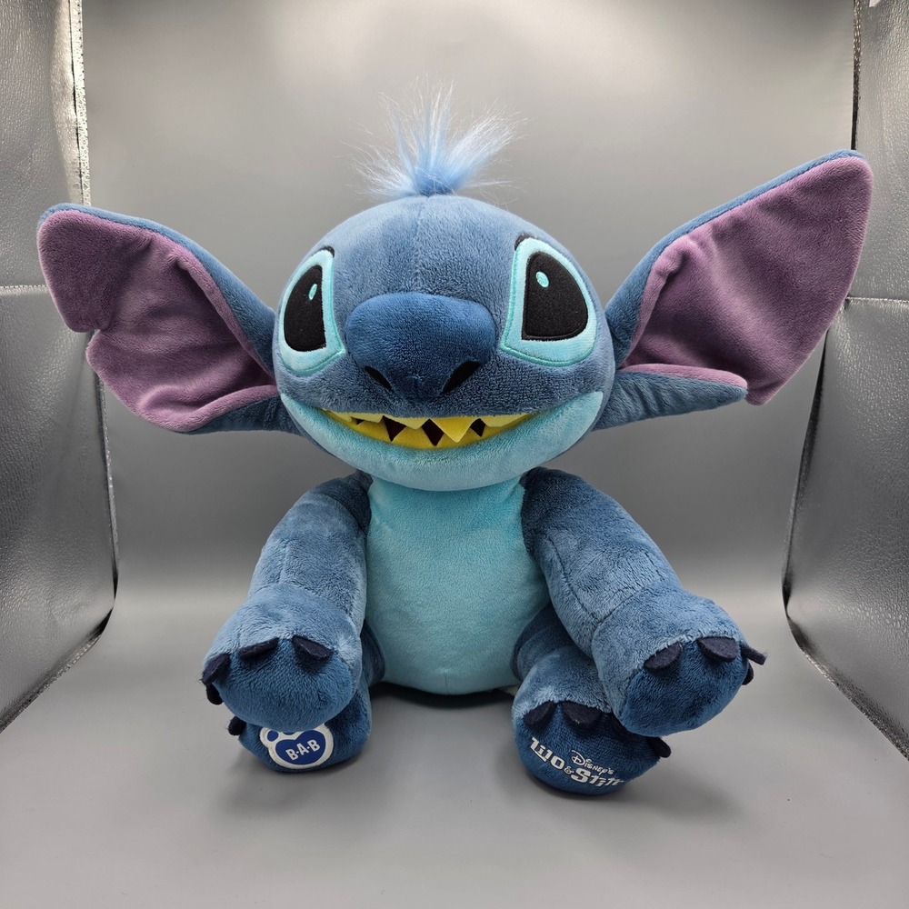 Disney Build-A-Bear Stitch Plush Lilo & Stitch Blue Stuffed Animal 028682